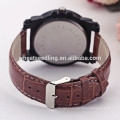 Fashion casual men leather wrist watch